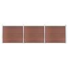 VidaXL Fence Panel Set Garden Barrier Fence Wall Balcony Edging Patio Terrace Backyard 3070452