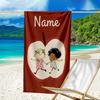 Custom Name Ultrasoft Beach Towel With Charlie Lola Themeideal For Pool Camping Diving Perfect Travel Essential Vibrant Beach Towel
