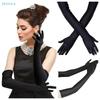 Long Masquerade Party Black Gloves Comfortable Breathable