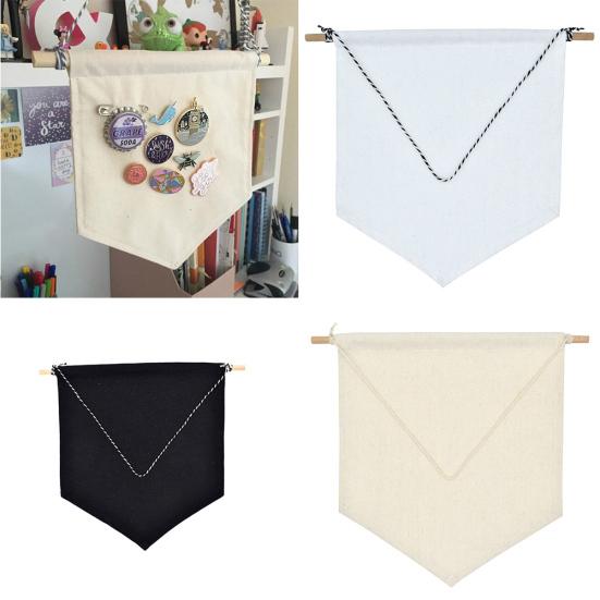 Kids Room Badge Display Hanging Cloth Pennant Brooch Organizer Wall Decoration