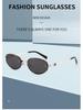 9021 Retro Oval Metal Frame Sunglasses – Unisex Hip-Hop Style