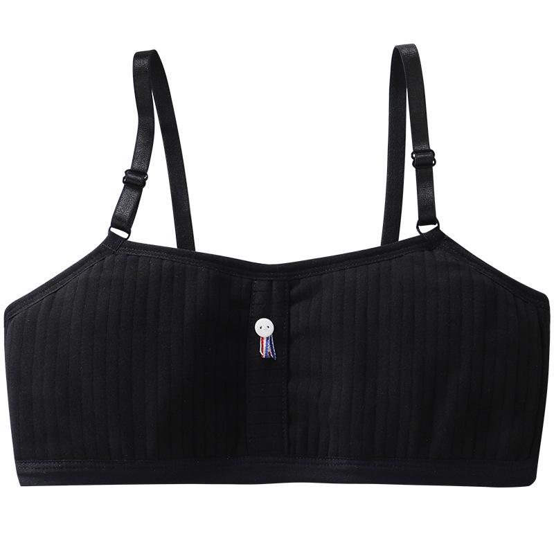 Κοριτσίστικο Βαμβακερό Φανελάκι Σουτιέν, Ηλικίες 8-18, Νεανικός Σχεδιασμός Anti-bump