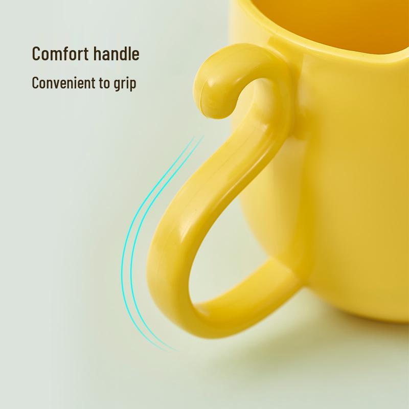 Cartoon Cat Wash Cup for Kids & Couples - Cute Toothbrush and Mouthwash Holder