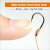 1 Bag 3# -13# Fishhooks High Carbon Steel String Hooks Fishing Lures Pesca Baits Combination 5 Small Single Hooks Fishing Accessory