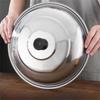 With Knob Stainless Steel Pot Cover Universal Frying Pan Cover  Kitchen Accessories