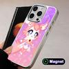HSR Mem Silver Plating Magsafe Mobile Phone Case for iPhone 17 16 15 14 13 12 11 Air Pro Max Plus Colorful Cover