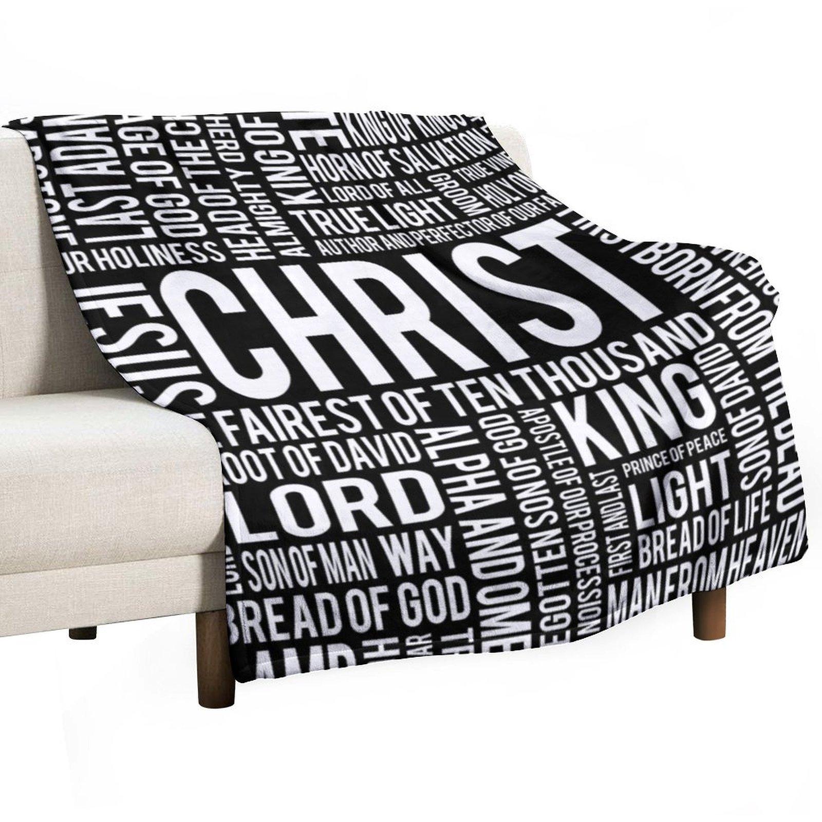 100 Names of Christ - White Throw Blanket Thermals For Travel Blankets For Baby Beautifuls Summer Blankets 30x40in