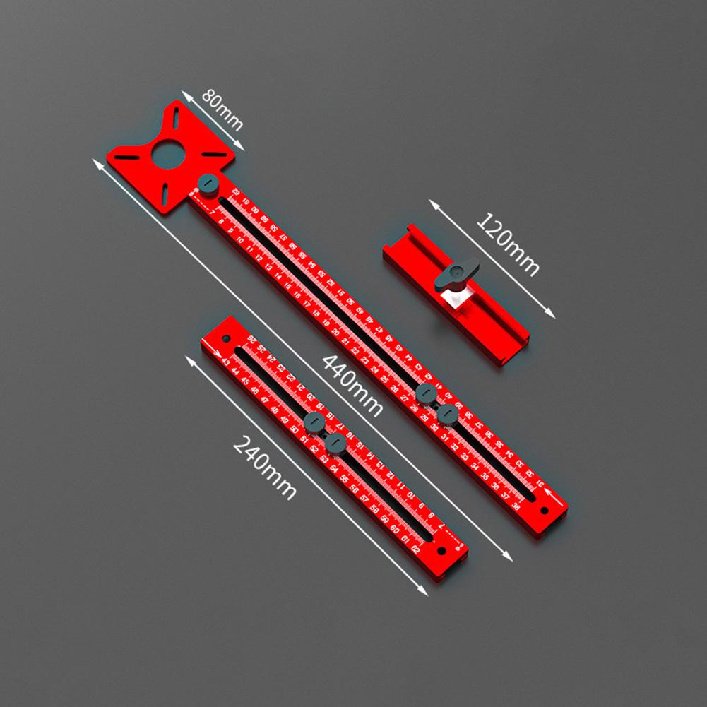 Kreisschneidewerkzeug Fräsnut Halterung Rot wie abgebildet Aluminiumlegierung Holzbearbeitungswerkzeug Kunststoffplattenkompatibel