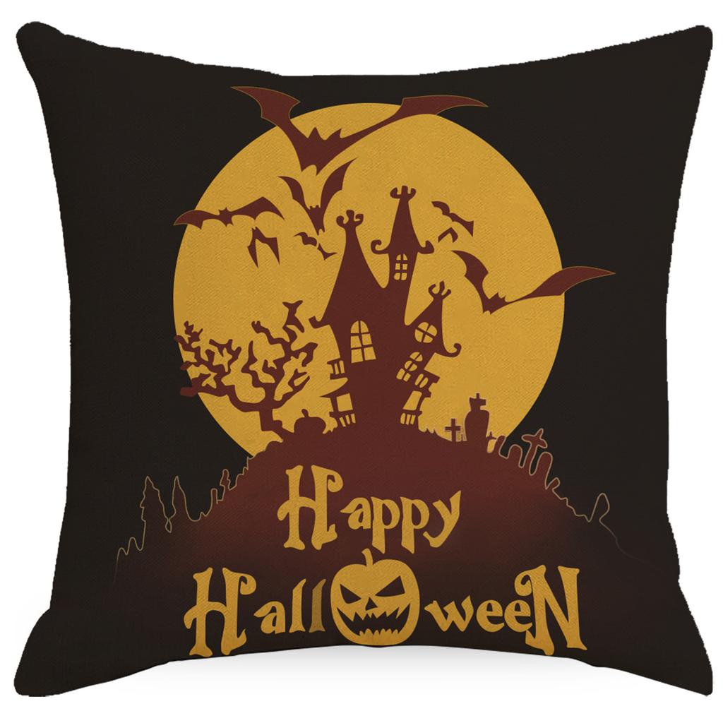 Halloween Pillow Cover Living Room Sofa Bedroom Pillow Cover Cushion Home Ornament Pillow Premium Durable Quality