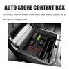 ABS Car Center Console Organizer Upgrading 4 Compartment Stylish Decorative Organizing Storage Tray Part Accessories