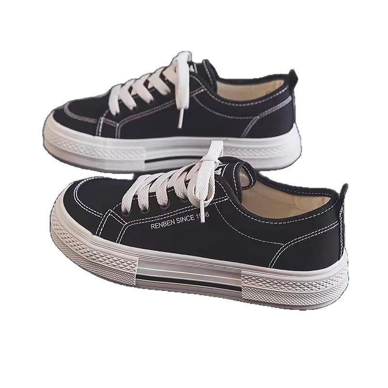 Low-top breathable canvas shoes men's lace-up board shoes leisure construction site labor insurance breathable canvas shoes
