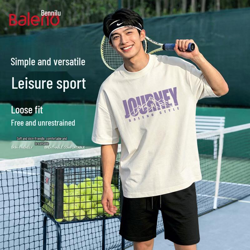 Baleno Men s Printed Short Sleeve Pure Cotton T-Shirt 3XL