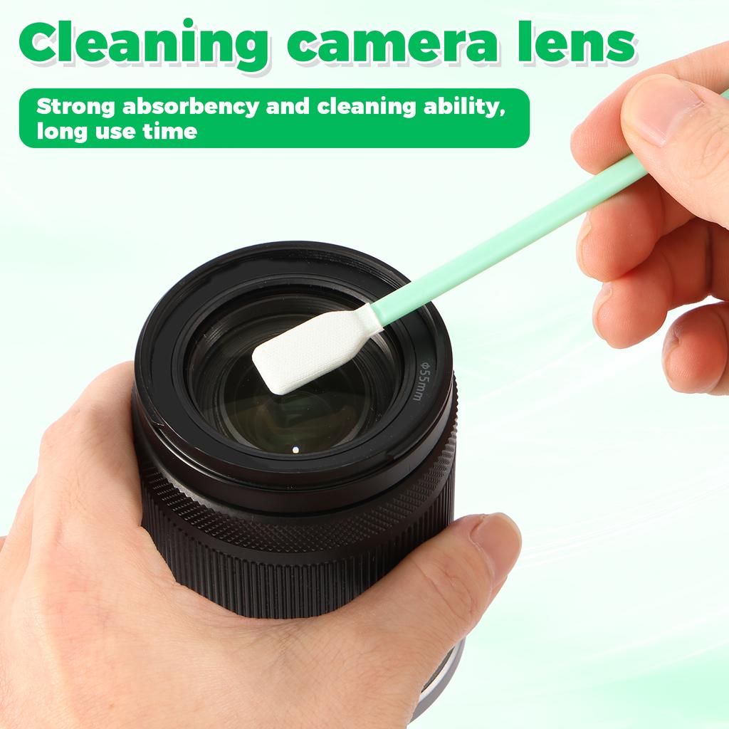200PCS Foam Cleaning Swabs Sticks Dust-Free Cleaning Sponge Tip Swab Stick for Camera Lense, Swab Wiper for Lab Equipment