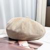 Spring And Autumn Korean Retro Solid Color Beret Women Travel Check-In Po Commuter Warm Fashion All-Match Painter Newsboy Cap