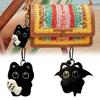 Cute Plush Cat Keychain Soft Animal Pendant Fashion Key Ring Lovely Bag Hanging Decor Portable Accessories for Purse Backpack