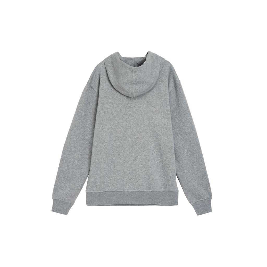 Jordan Felpa con cappuccio pullover a tinta unita con pile manica lunga da uomo top grigio FJ7775-091