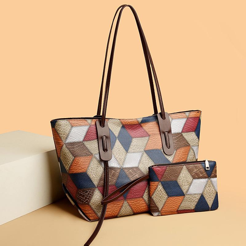 Stylish retro shoulder bag minimalist handbag