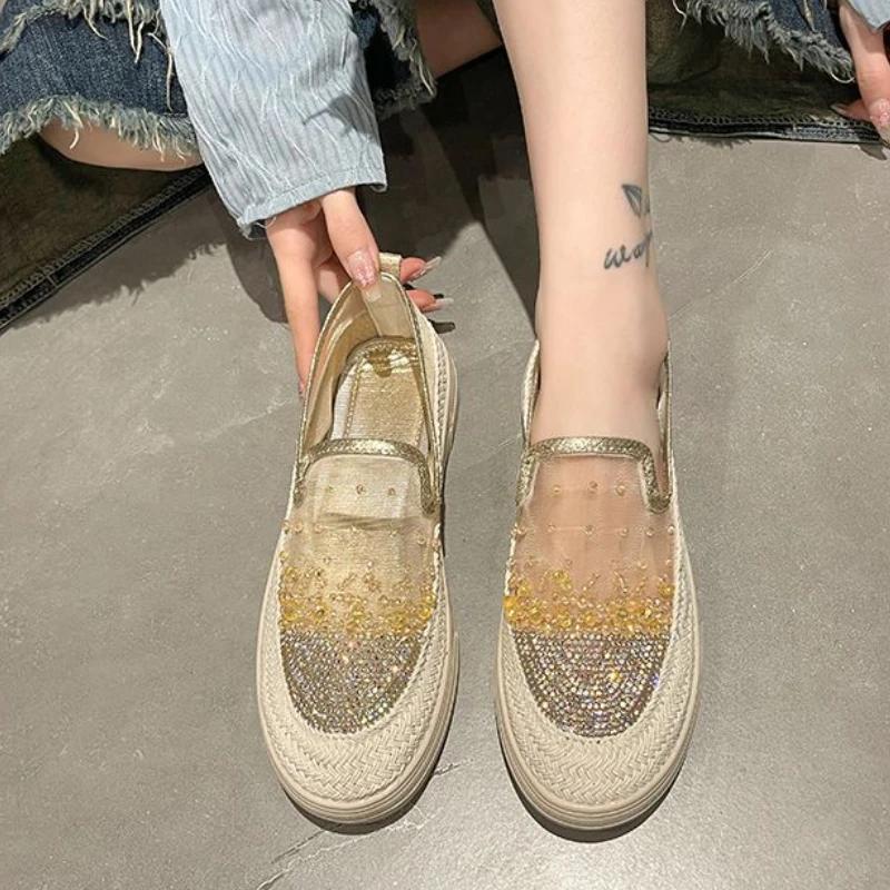Fashion Summer Trends 2025 High on Platform Shoes for Women Daily Routine 39 Fashion Y2k New Arrival Casual Woman Footwear Deals Sale