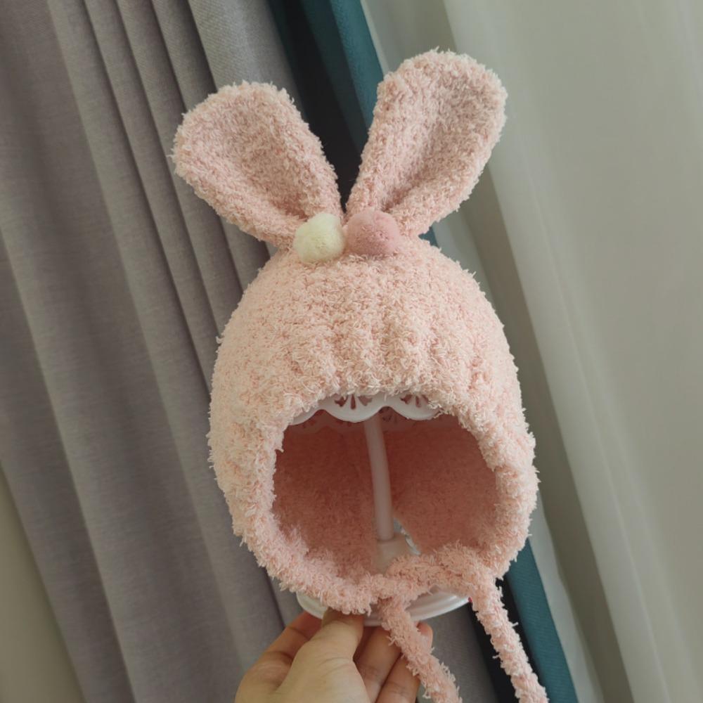 Windproof Baby Cap Cotton Girl's Ear Protection Cap Fashionable Cartoon Baby Hat  Winter
