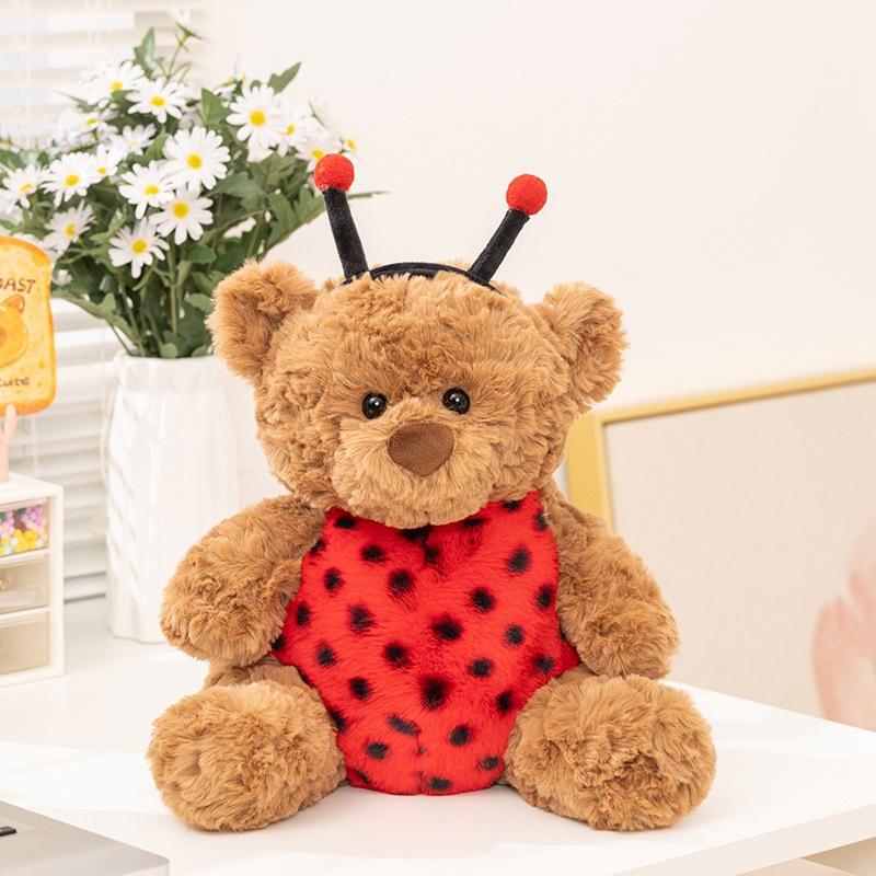 Cute Cute Bear Turned Into Bee Ladybug Doll Plush Toy Hug Bear Insect Doll Children's Doll