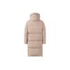 adidas Originals Trefoil Long Down Jacket With Pure Zip Hooded Mid-Length Men Outerwear Khaki HS7290