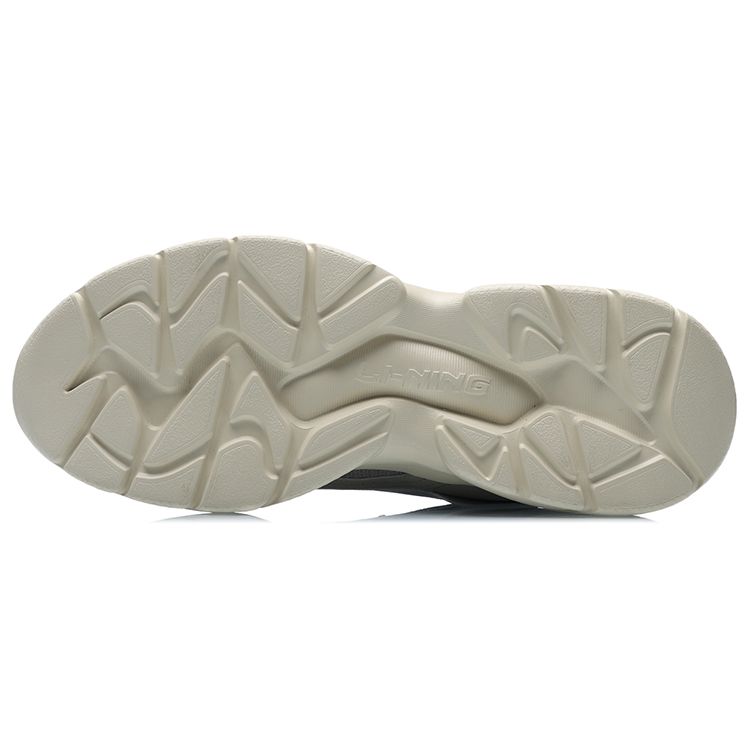 Li Ning Shock Absorbing Non-Slip Wear-Resistant Low-Top Running Shoes Unisex sneakers Gray AGCR165-3