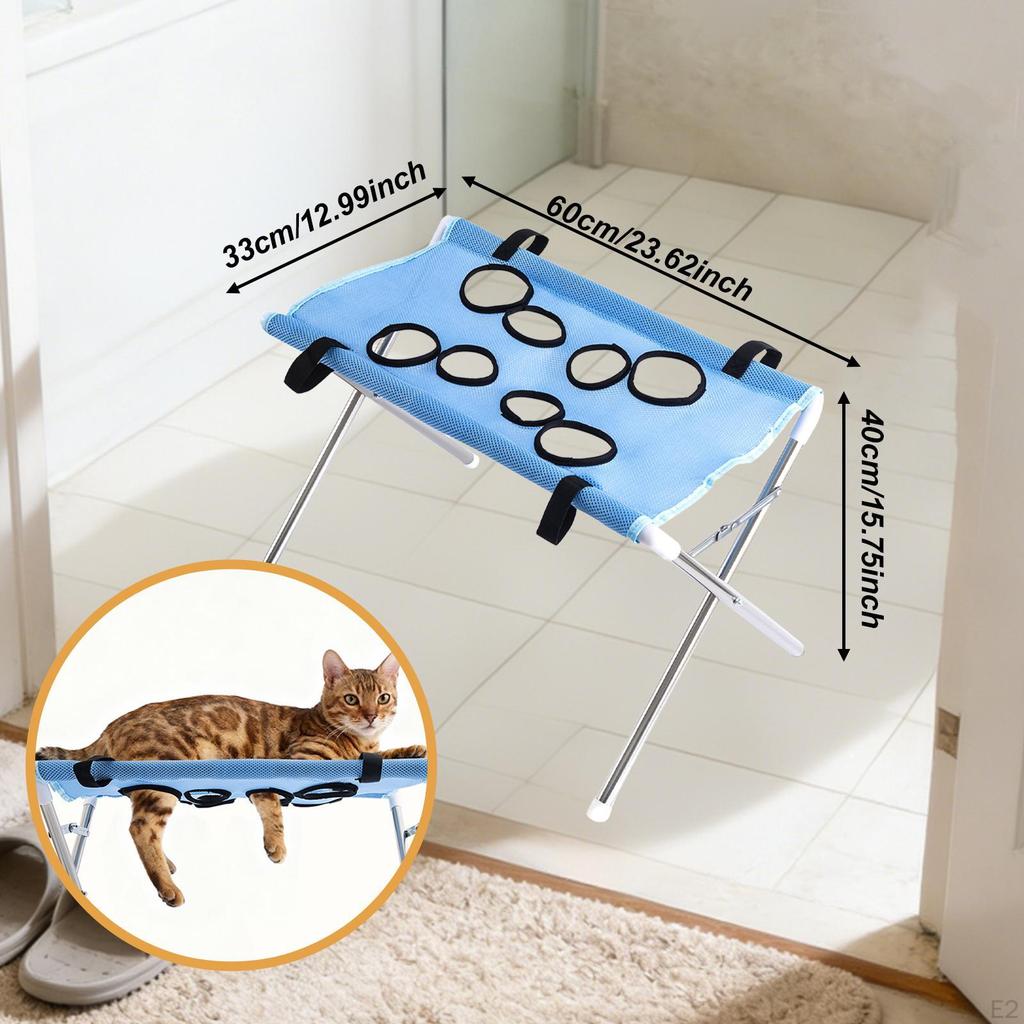 Haustierpflege-Hängematte mit und Acht-Loch-Aufhängegurt für, Ideal für Geschäfte, Badezimmer