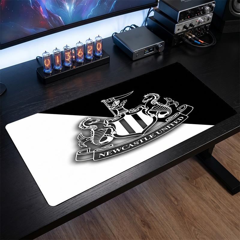 Newcastle United Fußball Druck Großes Mauspadd, Rutschfestes Erweitertes Gaming-Schreibtischmatte für Büro Zuhause