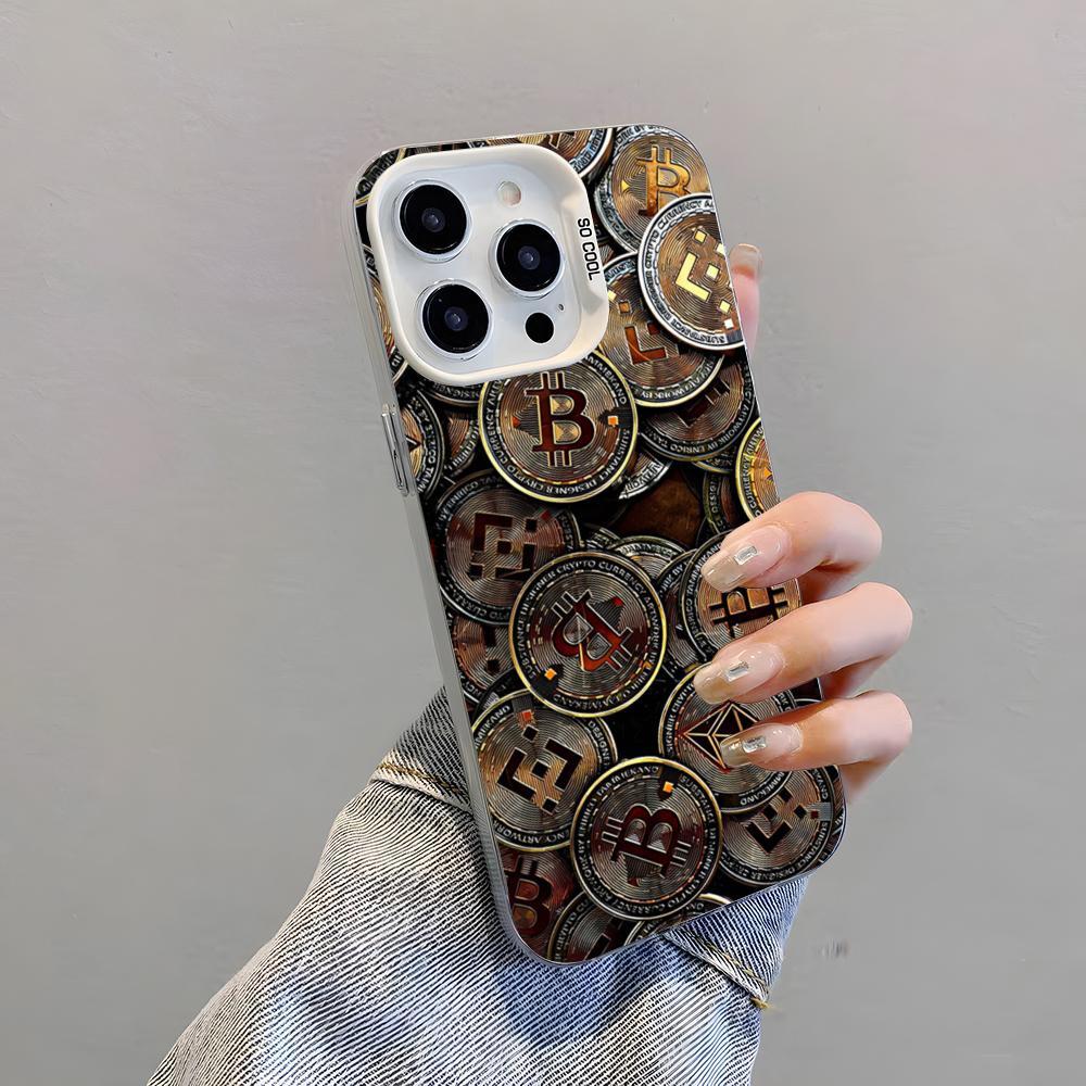 Bitcoin Phone Case For IPhone 17 Pro Max 15 Pro 16 14 Plus 12 13 Mini 11 Pro Shockproof Colorful Cover