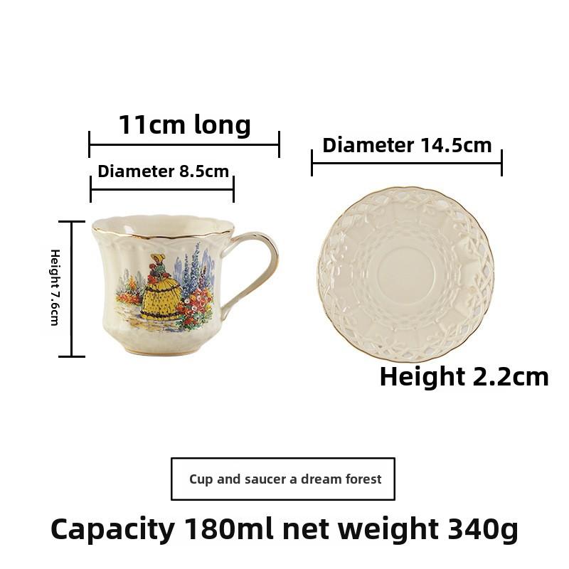 

BRКерамические Черные Чашки для Чая с Блюдцами Ретро Набор для Послеобеденного Чая Кофейные Чашки Чайник с Блюдцами Набор Кружек для Пары Домашняя Креативная Посуда Кружка ПодарокEY