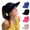 Womens Sun Visor Hat Wide Brim Summer UPF 50+ UV Protection Beach Sport Cap