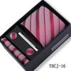 Men's 4-Piece Tie Gift Set for Business, Wedding, and Formal Wear.