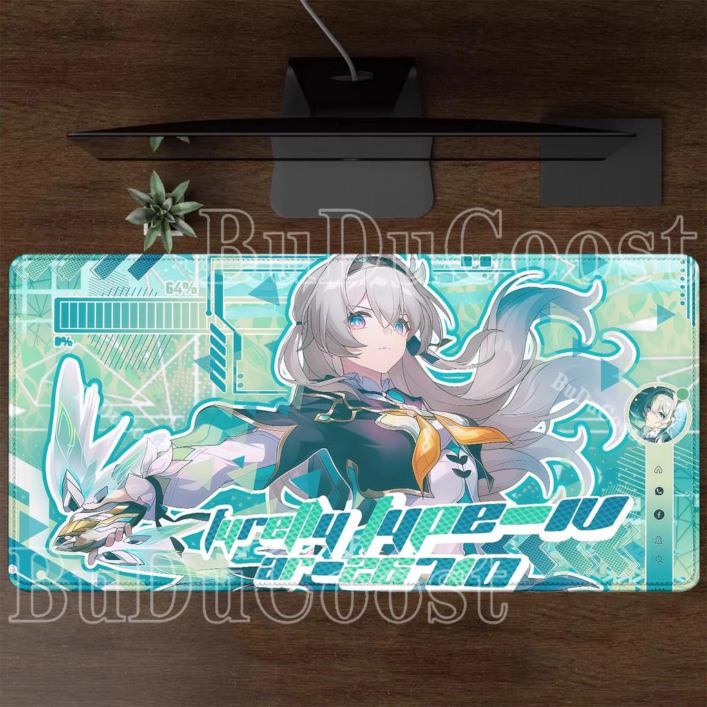 Large Gaming HSR Firefly Honkai Star Rail Mouse Pad Kawaii HD Printing Office Desk Mat Cabinet Keyboard Anime Sexy Girl Mousepad