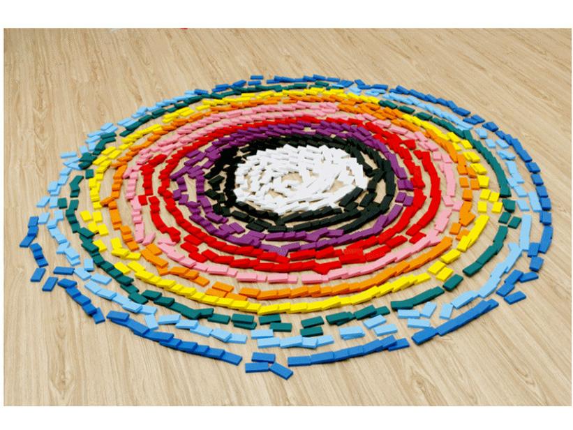 Wooden Domino Set: 1000-Piece Children's Educational Building Blocks