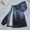 Boys Kids Gradient Hooded Windbreaker Jacket Children Casual Spring Outerwear