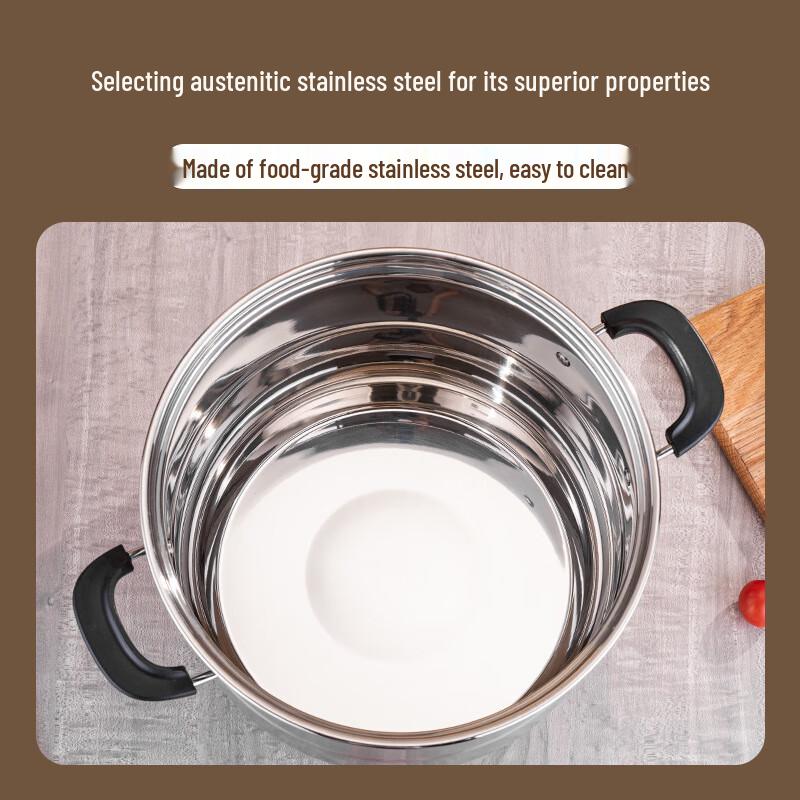 Zhenggang 30CM Double Layer Stainless Steel Multi-Function Steamer Pot