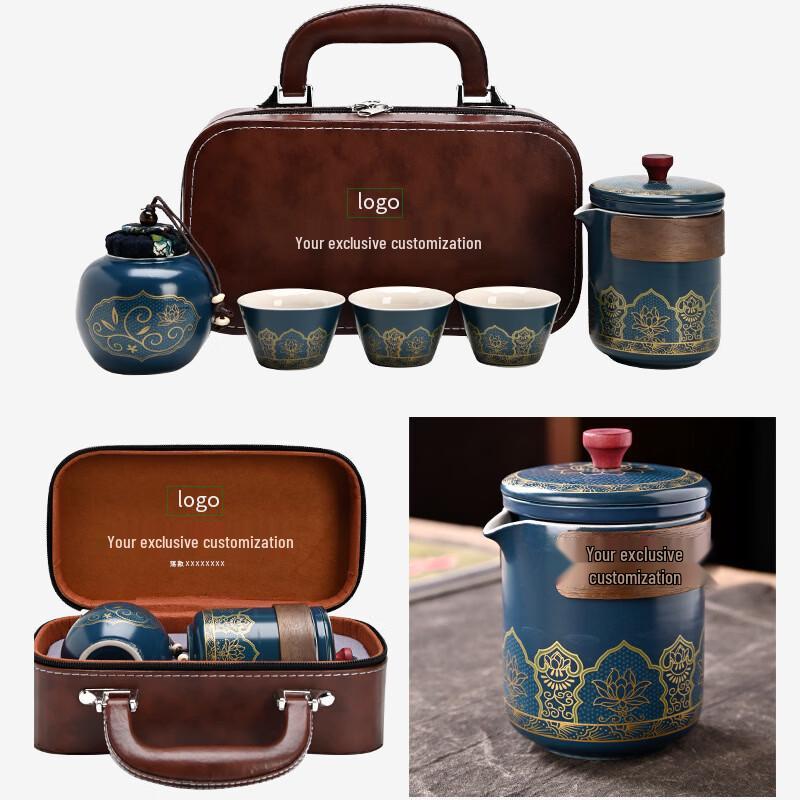Nordic Style Portable Ceramic Travel Tea Set