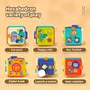 6 in 1 Baby Learning Activity Cube Busy Board Montessori Sensory Toys with Music & Lights for Boy Girl Toddler Educational Toys