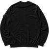 Stone Island Long Sleeve Solid Color Crew Neck Sweater Men sweater Black K1S15-5100066-S00FC-V0029