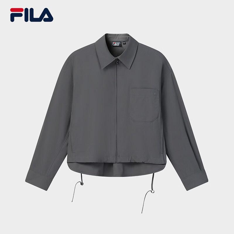 FILA Women s Loose Fit Woven Shirt Jacket S