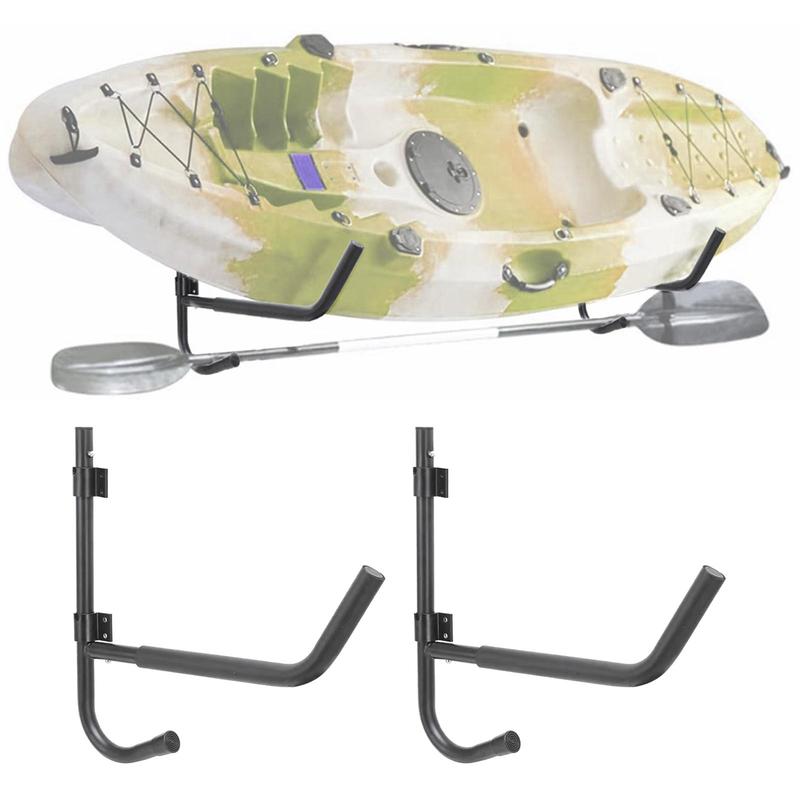 Kayak Storage Hanger Rack for Canoe Paddle Kayak Accessories Wall Mount Hanging Hooks for Indoor Outdoor, Set of 2