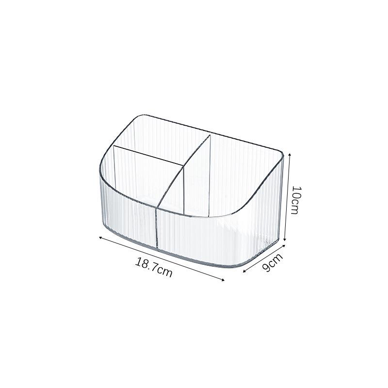 Luxury Large Capacity Transparent Makeup Organizer Box for Lipstick and Brush Storage