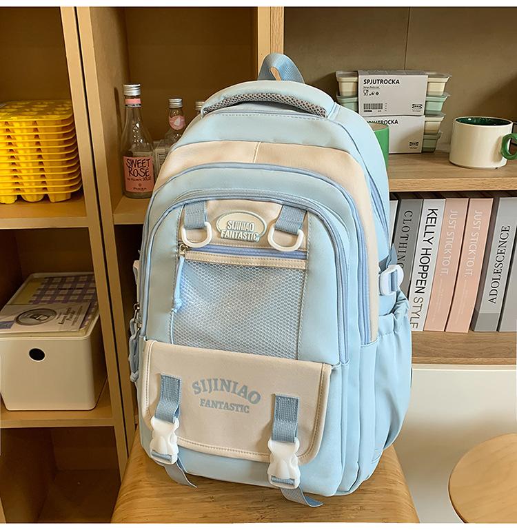 The Schoolbag Is High-value, Cute and Fresh, and the Schoolbag Is Casual, Simple, Lightweight, Versatile and Large-capacity.