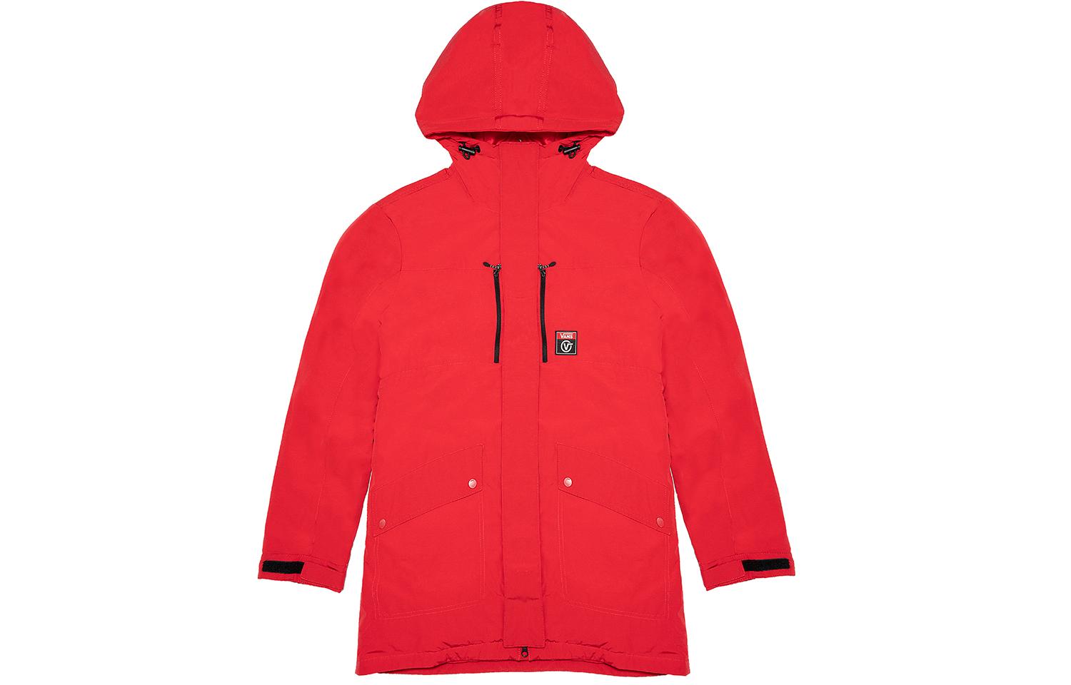 Vans Down Jackets Men s Red Hooded Thickened Other VN0A4BQ4FTZ M