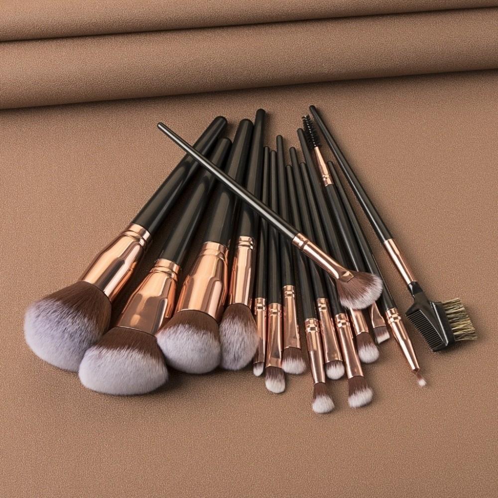 15pcs/set Cosmetics Makeup Brushes Kit Face Bronzer Eyebrow Brush Eye Shadow Brush Set Women