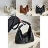 Stylish Soft Pu Tote Bag For Women With Ruffled Design In Black White Or Brown