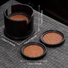 6pcs Anti-scalding Rattan Tea Coaster Set Chinese Style Tea Cup Holder Heat Insulation Mat  Home Use
