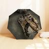 1PC Dinosaur Skull Pattern Small Travel Compact Windproof Umbrella, Automatic Folding Umbrella, Automatic Open/Close ,Gift-175