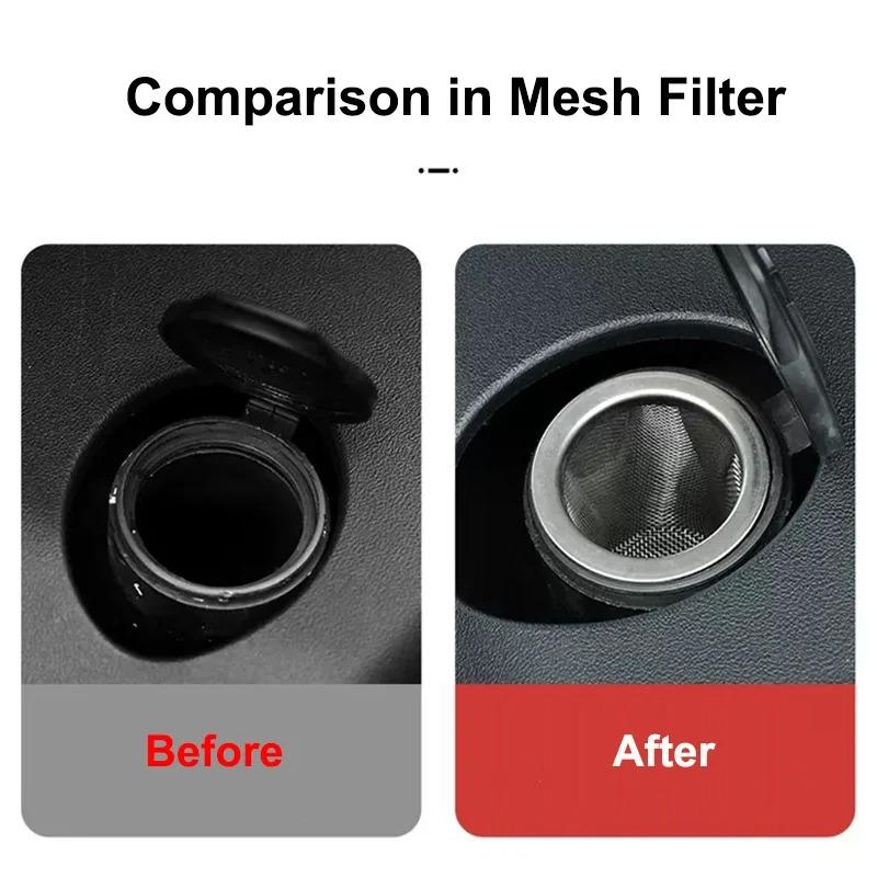 Car Wiper Water Filter Anti-blocking Cover Filter Stainless Steel Protect Mesh for Tesla Model 3 Y X S Juniper 2026 2025 2024