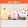 Adorable Plush Q Egg Keychain Wedding Toys Cute Duck Pig Panda Bear Gifts